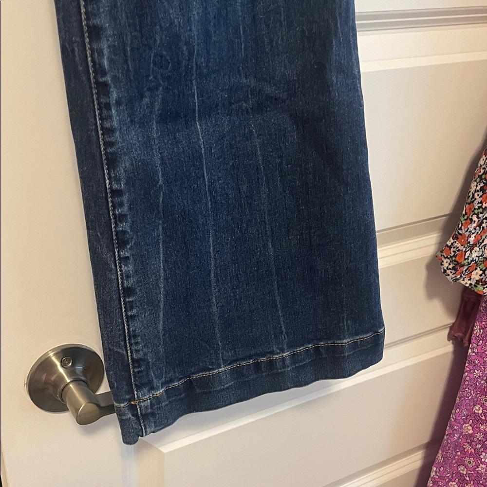 Dear John Dark Blue Distressed Flare Jeans - Picture 3 of 7